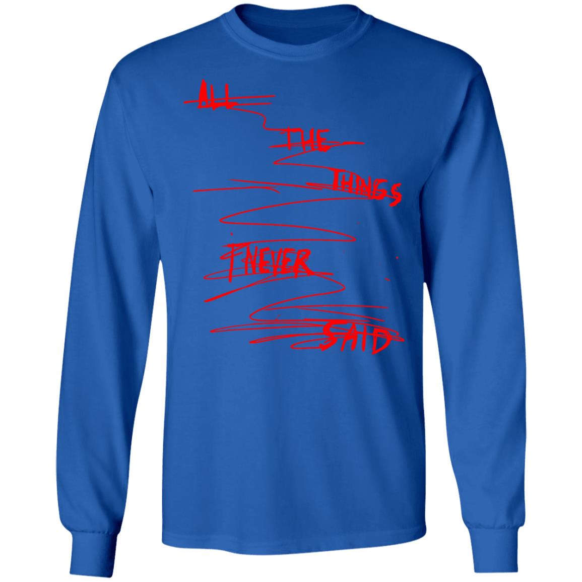 Tate Mcrae Merch Things I Never Said Long Sleeve Tate Mcrae Merch Things I Never Said Long Sleeve