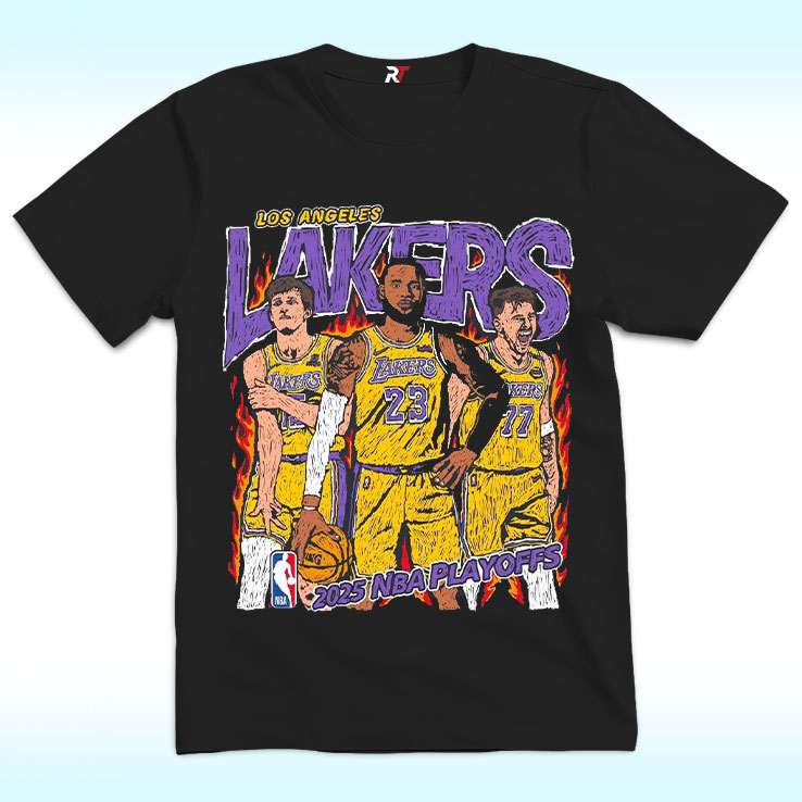 2025 NBA Playoffs Lakers Trio Shirt 2025 NBA Playoffs Lakers Trio Shirt