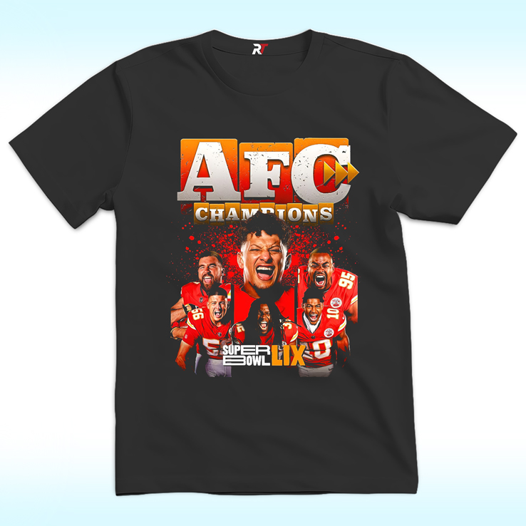 AFC Champs Super Bowl LIX Shirt, Kansas City Chiefs AFC Champs Super Bowl LIX Shirt, Kansas City Chiefs