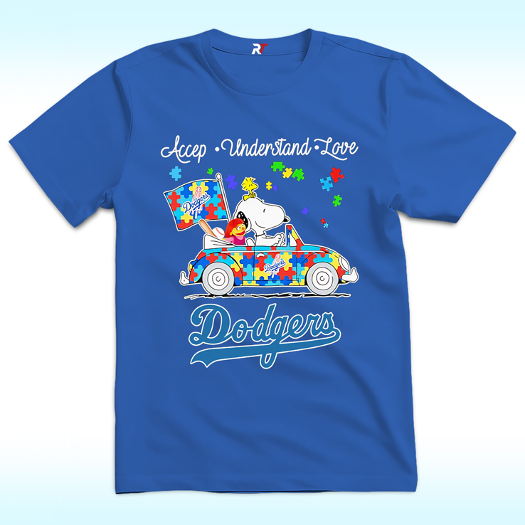 Accept, Understand, Love Los Angeles Dodgers Shirt, Austism Day Accept, Understand, Love Los Angeles Dodgers Shirt, Austism Day