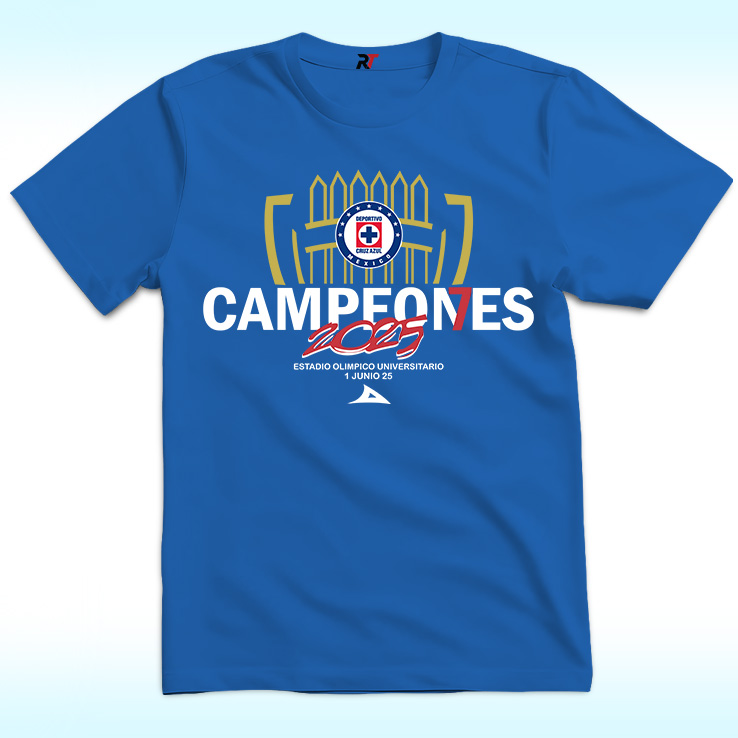 Cruz Azul Campeones 2025 Shirt Cruz Azul Campeones 2025 Shirt