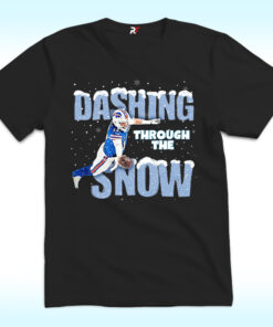 Dashing Through The Snow Josh Allen Bills Shirt Dashing Through The Snow Josh Allen Bills Shirt