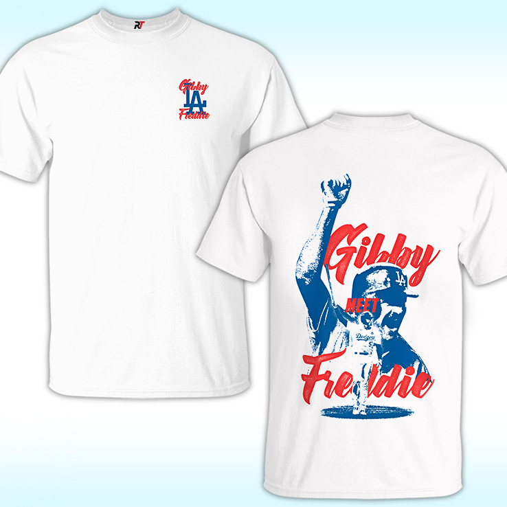 Dodgers Gibby Meet Freddie Championship Shirt Dodgers Gibby Meet Freddie Championship Shirt