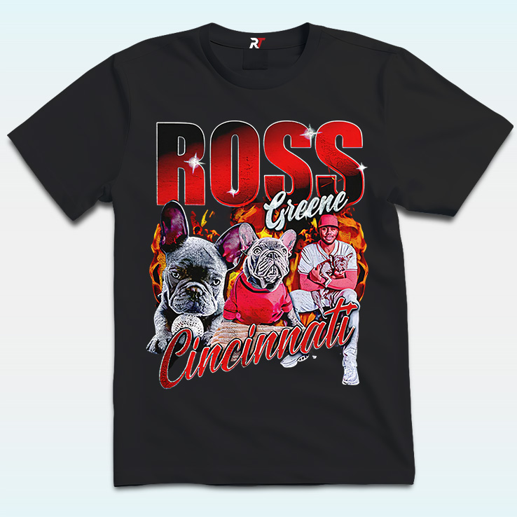 Hip Hop Ross Greene Cincinnati Reds Bulldog Baseball Shirt Hip Hop Ross Greene Cincinnati Reds Bulldog Baseball Shirt