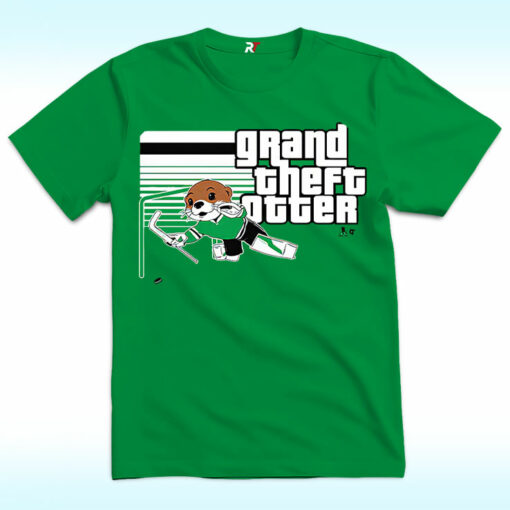 Jake Oettinger Grand Theft Otter Shirt, Dallas Hockey