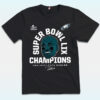 Jalen Hurts Black Philadelphia Eagles Super Bowl LIX Champions Shirt