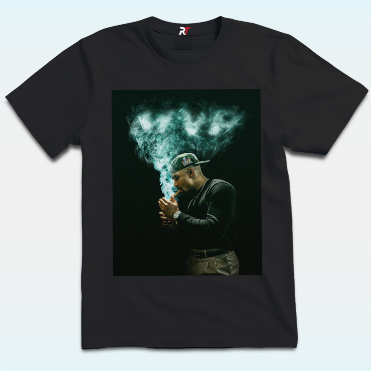 Jalen Hurts Celebrates With Cigar Smoking Shirt Jalen Hurts Celebrates With Cigar Smoking Shirt