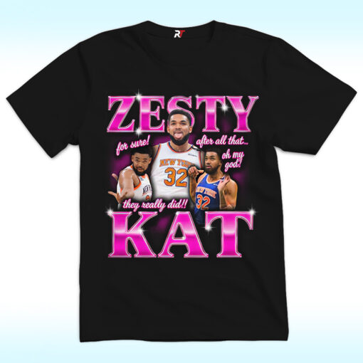 Karl-Anthony Towns, Zesty Kat Shirt, New York Knicks