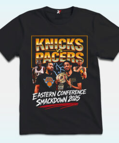 Knicks vs Pacers, Eastern Conference Smackdown 2025 Shirt Knicks vs Pacers, Eastern Conference Smackdown 2025 Shirt