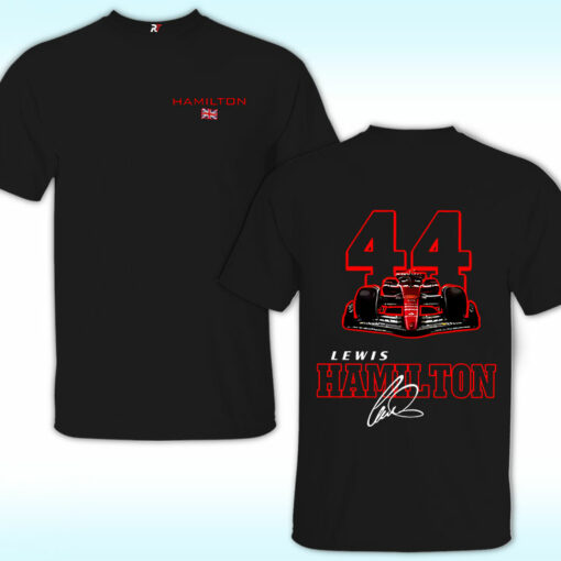 Lewis Hamilton Shirt With Signature For Fans