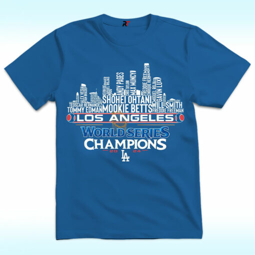 Los Angeles Baseball Champions Team 2024 Shirt, Skyline City