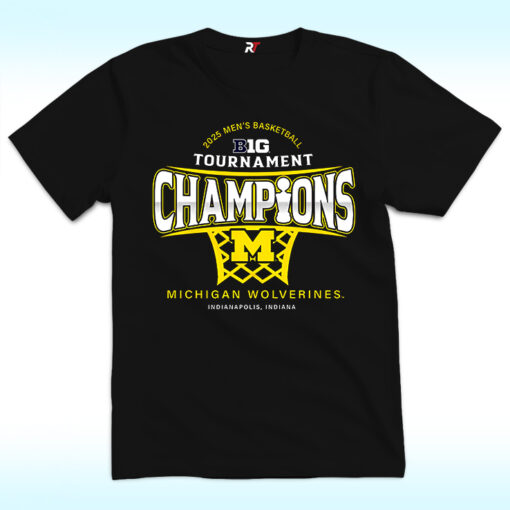 Michigan Wolverines 2025 Big Ten Tournament Champions Shirt