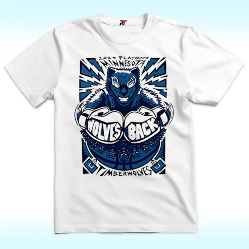 Minnesota Timberwolves 2025 Playoffs Wolves Back Shirt
