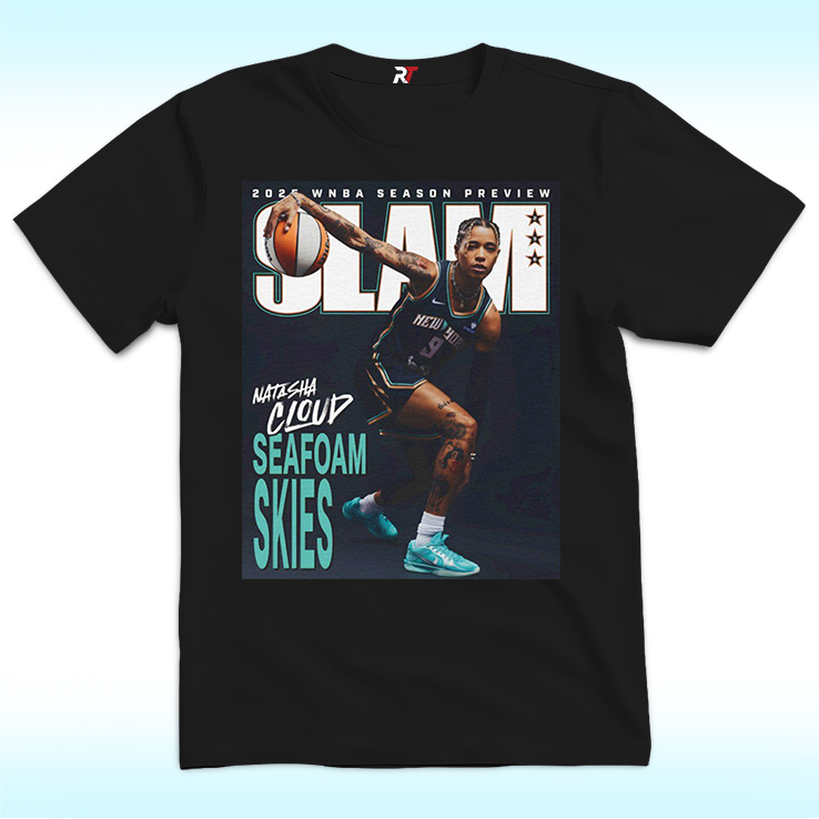 Natasha Cloud New York Liberty Shirt, Seafoam Skies Magazine SLAM 256 Cover 2025 WNBA Season Natasha Cloud New York Liberty Shirt, Seafoam Skies Magazine SLAM 256 Cover 2025 WNBA Season