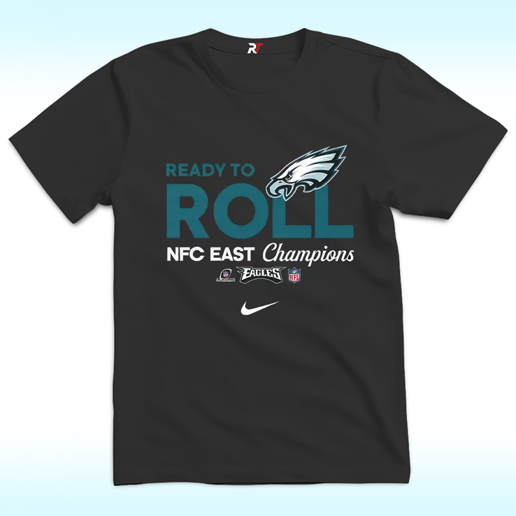 Nike Philadelphia Eagles Ready To Roll NFC East Champions T Shirt Nike Philadelphia Eagles Ready To Roll NFC East Champions T Shirt