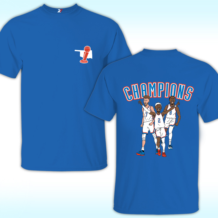 OKC Big 3 Champions Chet Holmgren Shai Gilgeous-Alexander Jalen Williams Shirt OKC Big 3 Champions Chet Holmgren Shai Gilgeous-Alexander Jalen Williams Shirt