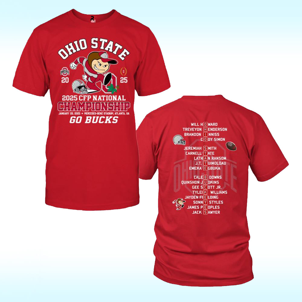 Ohio State 2025 CFP National Championship Go Bucks Shirt Ohio State 2025 CFP National Championship Go Bucks Shirt