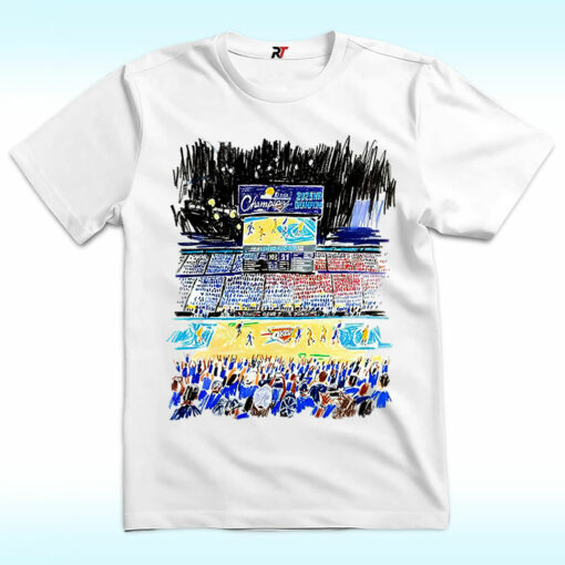 Oklahoma City Thunder Indiana Pacers Stadium Art Shirt