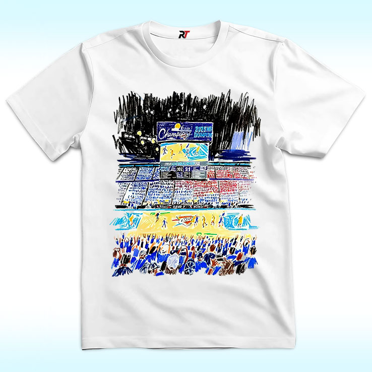 Oklahoma City Thunder Indiana Pacers Stadium Art Shirt Oklahoma City Thunder Indiana Pacers Stadium Art Shirt