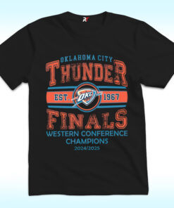 Oklahoma Thunder Western Conference Champions 2025 Shirt Oklahoma Thunder Western Conference Champions 2025 Shirt