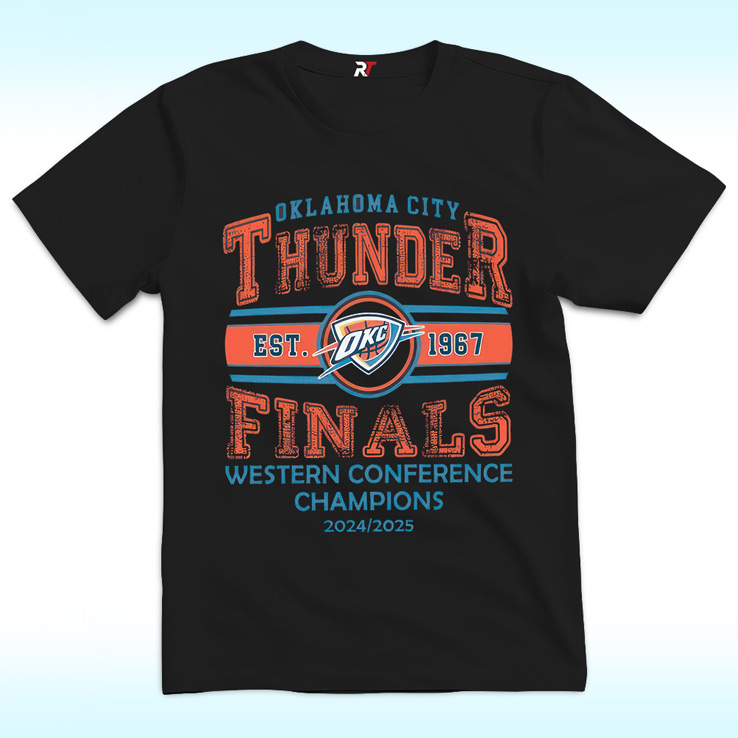 Oklahoma Thunder Western Conference Champions 2025 Shirt Oklahoma Thunder Western Conference Champions 2025 Shirt
