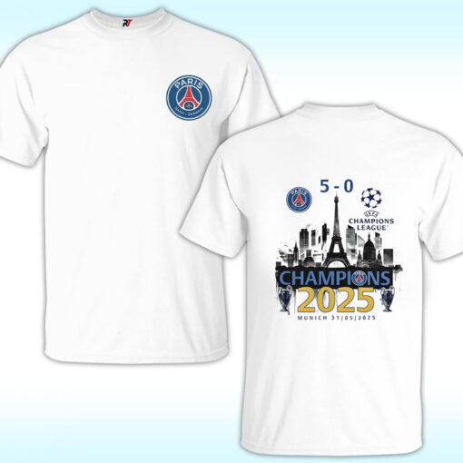 Paris St Germain PSG Champions League Winner 2025 Shirt, PSG vs Inter 5 – 0