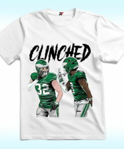 Philadelphia Eagles Clinched Reed Blankenship Ft CJ Gardner-Johnson Shirt Philadelphia Eagles Clinched Reed Blankenship Ft CJ Gardner-Johnson Shirt