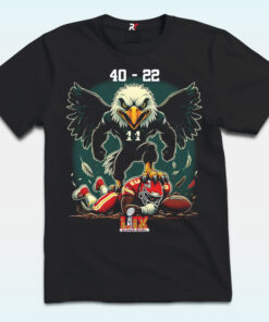 Philadelphia Eagles Defeat Kansas City Chiefs Shirt Super Bowl LIX 2025 Philadelphia Eagles Defeat Kansas City Chiefs Shirt Super Bowl LIX 2025