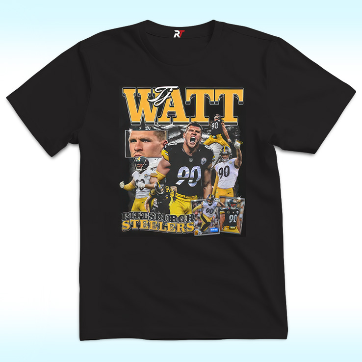 Pittsburgh Steelers TJ Watt 90 T Shirt Pittsburgh Steelers TJ Watt 90 T Shirt