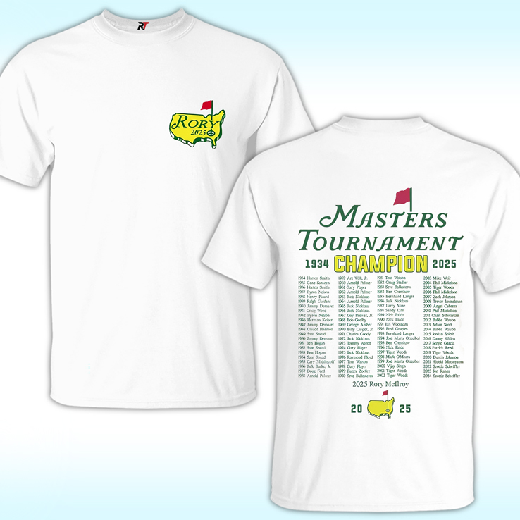 Rory Mcilroy 2025 Masters Golf Tournament Champion Shirt Rory Mcilroy 2025 Masters Golf Tournament Champion Shirt