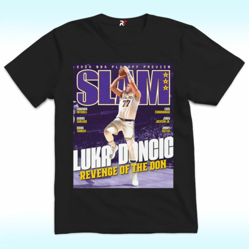 SLAM Luka Doncic Revenge Of The Don Shirt, Los Angeles Lakers