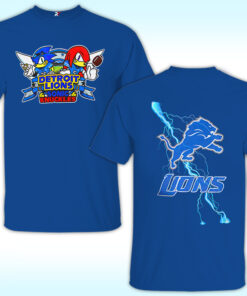 Sonic and Knuckles Detroit Lions Shirt, Gibbs And Montgomery Sonic and Knuckles Detroit Lions Shirt, Gibbs And Montgomery