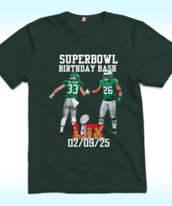 SuperBowl 2025 Saquon Barkley & Cooper Dejean Birthday Shirt SuperBowl 2025 Saquon Barkley & Cooper Dejean Birthday Shirt