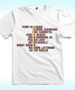 Washington Commanders Player Names Shirt Washington Commanders Player Names Shirt