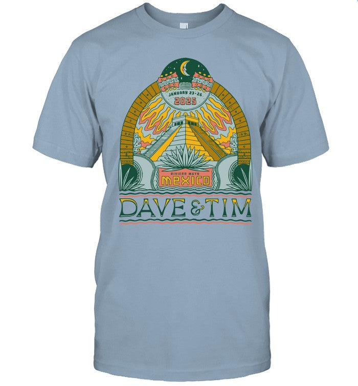 Dave Matthews And Tim Reynolds Rivierr Mayn, MX Jan 23-26 2025 Pyramid Limited T Shirt Dave Matthews And Tim Reynolds Rivierr Mayn, MX Jan 23-26 2025 Pyramid Limited T Shirt