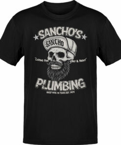 Sancho Plumbing Co. Vintage Greaser T-Shirt Sancho Plumbing Co. Vintage Greaser T-Shirt
