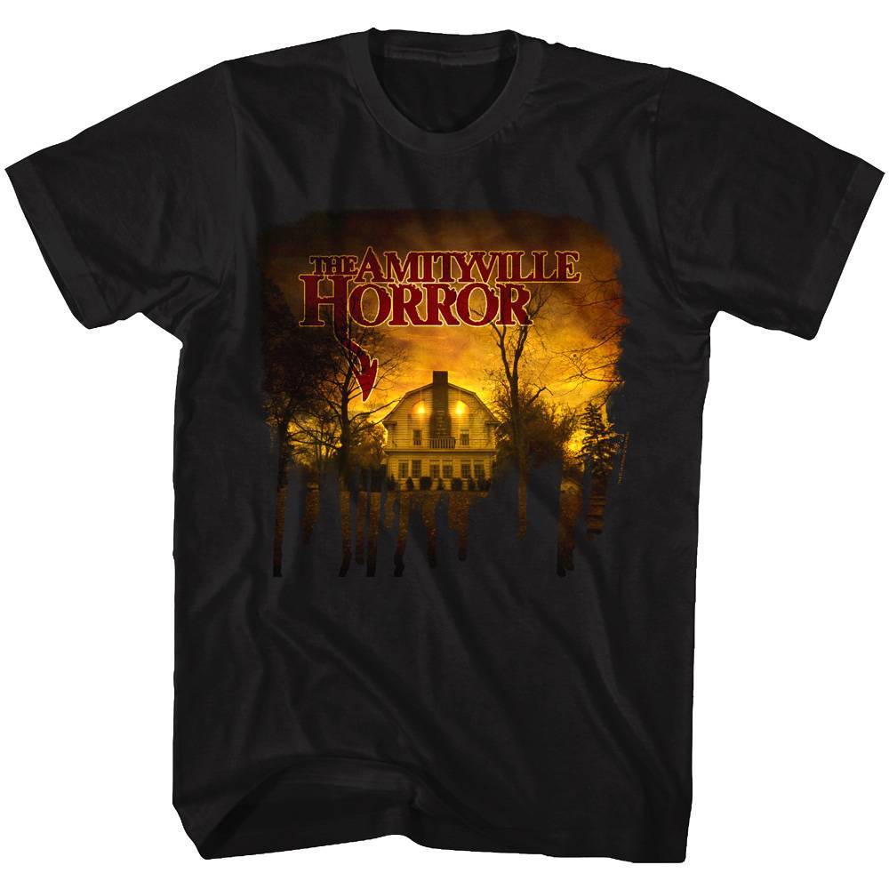 Amityville Horror Glowing Haunted House Men's T Shirt Amityville Horror Glowing Haunted House Men's T Shirt