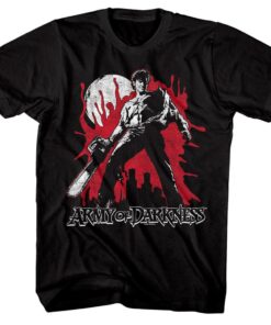 Army of Darkness Bloody Chainsaw Men’s T Shirt