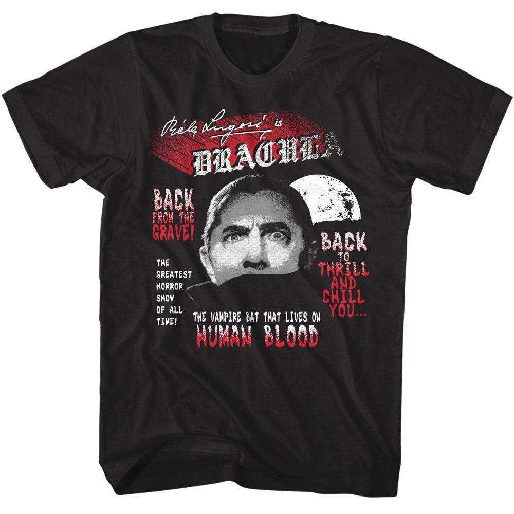Bela Lugosi Dracula Back from the Grave Men's T Shirt Bela Lugosi Dracula Back from the Grave Men's T Shirt