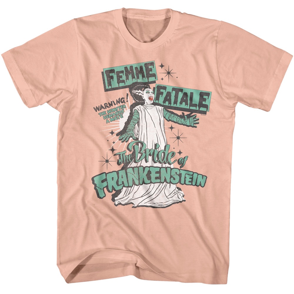 Bride of Frankenstein Femme Fatale Men's T Shirt Bride of Frankenstein Femme Fatale Men's T Shirt