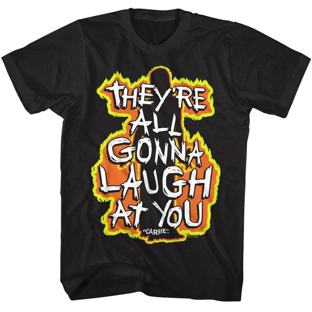Carrie All Gonna Laugh on Fire Men's T Shirt Carrie All Gonna Laugh on Fire Men's T Shirt