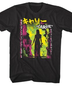 Carrie Japanese Neon Flames Men’s T Shirt