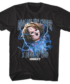 Childs Play Give Me The Power Chucky Men’s T Shirt Childs Play Give Me The Power Chucky Men’s T Shirt