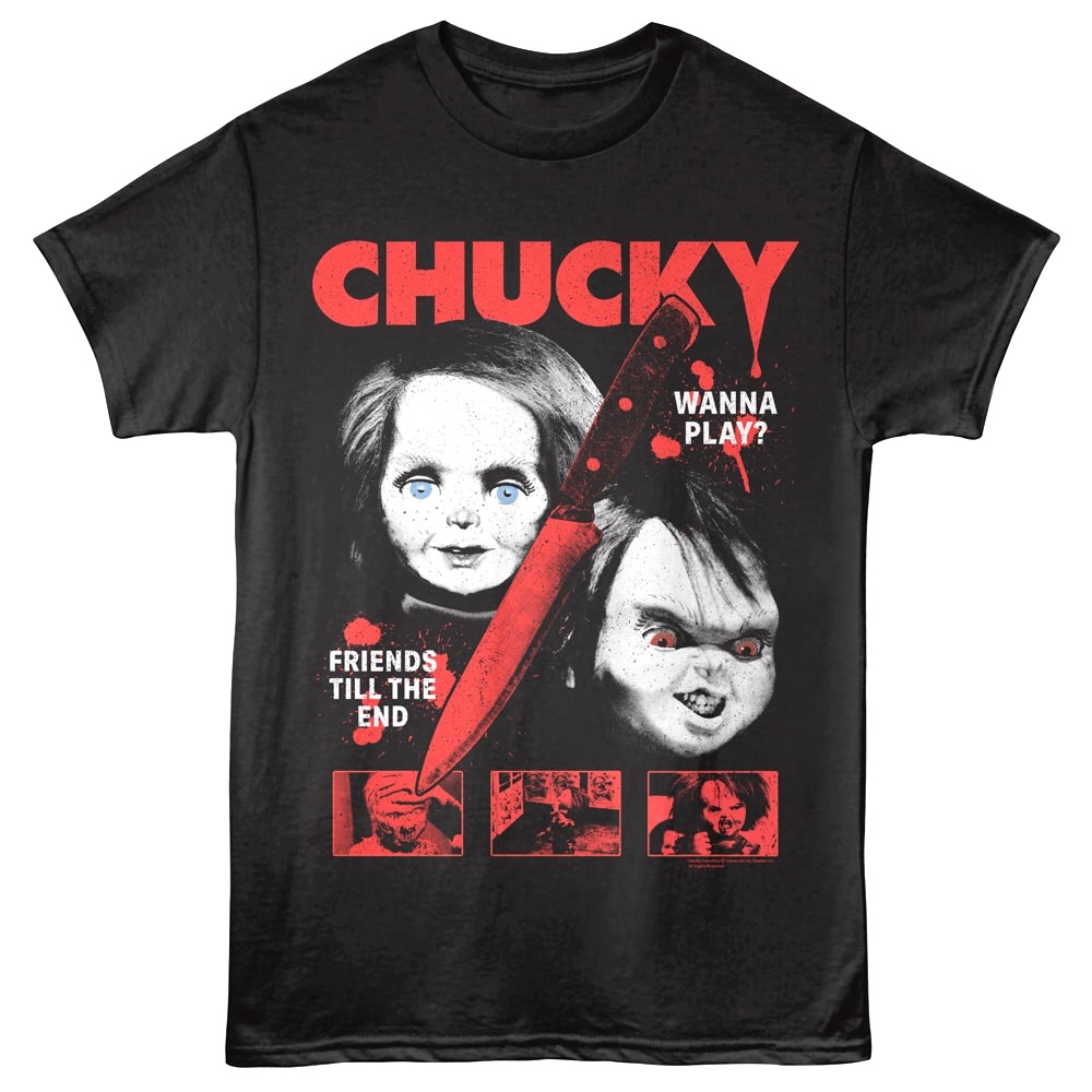 Chucky Friends til the End Men's T Shirt Chucky Friends til the End Men's T Shirt