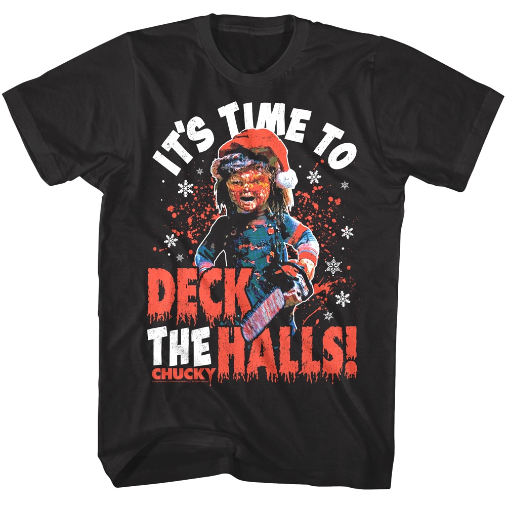 Chucky It's Time to Deck the Halls Men's T Shirt Chucky It's Time to Deck the Halls Men's T Shirt