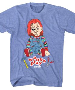 Chucky Wanna Play Stitches Men’s T Shirt Chucky Wanna Play Stitches Men’s T Shirt