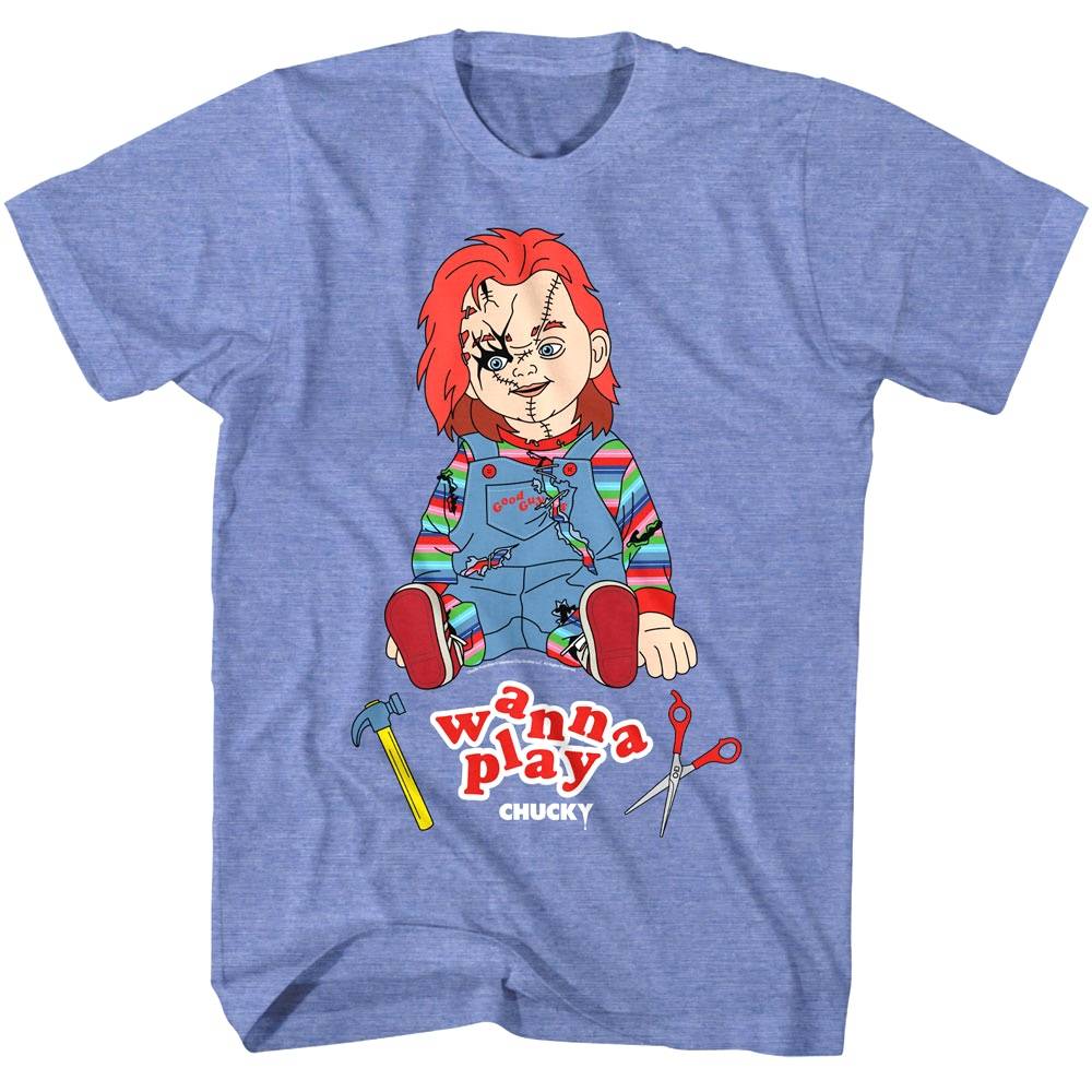 Chucky Wanna Play Stitches Men's T Shirt Chucky Wanna Play Stitches Men's T Shirt