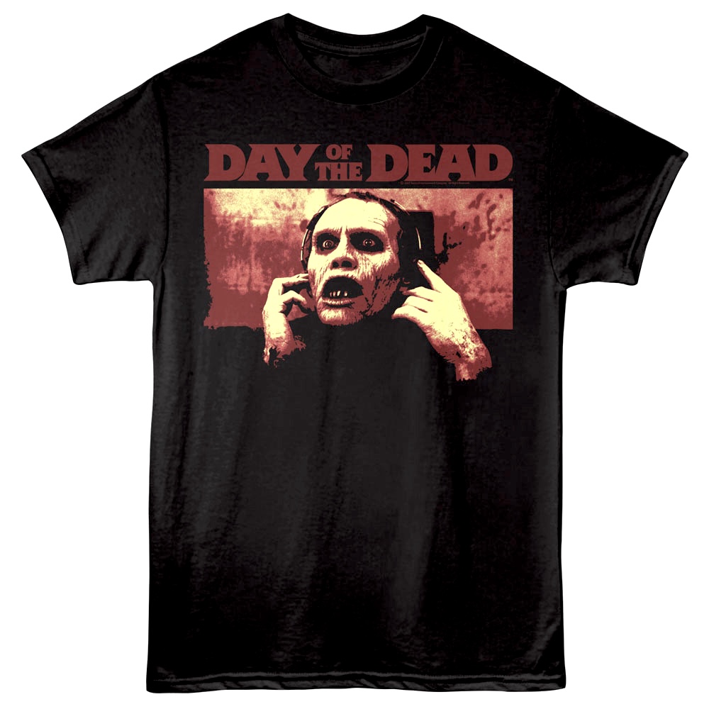 Day of the Dead Bub Listening Men's T Shirt Day of the Dead Bub Listening Men's T Shirt
