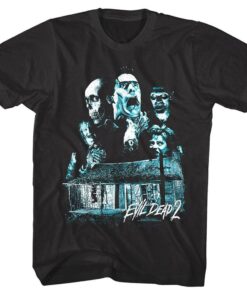 Evil Dead 2 Ash & the Haunted Cabin Men’s T Shirt