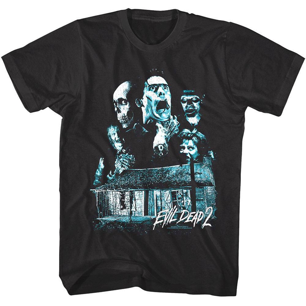 Evil Dead 2 Ash & the Haunted Cabin Men's T Shirt Evil Dead 2 Ash & the Haunted Cabin Men's T Shirt